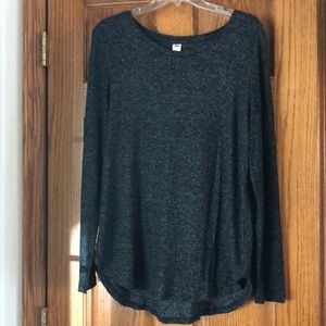 Flowy Heather Black Sweater